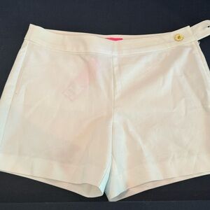 Lilly Pulitzer NWT white shorts.  Side button and zipper